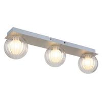 Bad-deckenleuchte Ip44 Klar 3-Flammig - Klar, KONVENTIONELL, Glas/Metall (50/10/12,5cm) - Globo