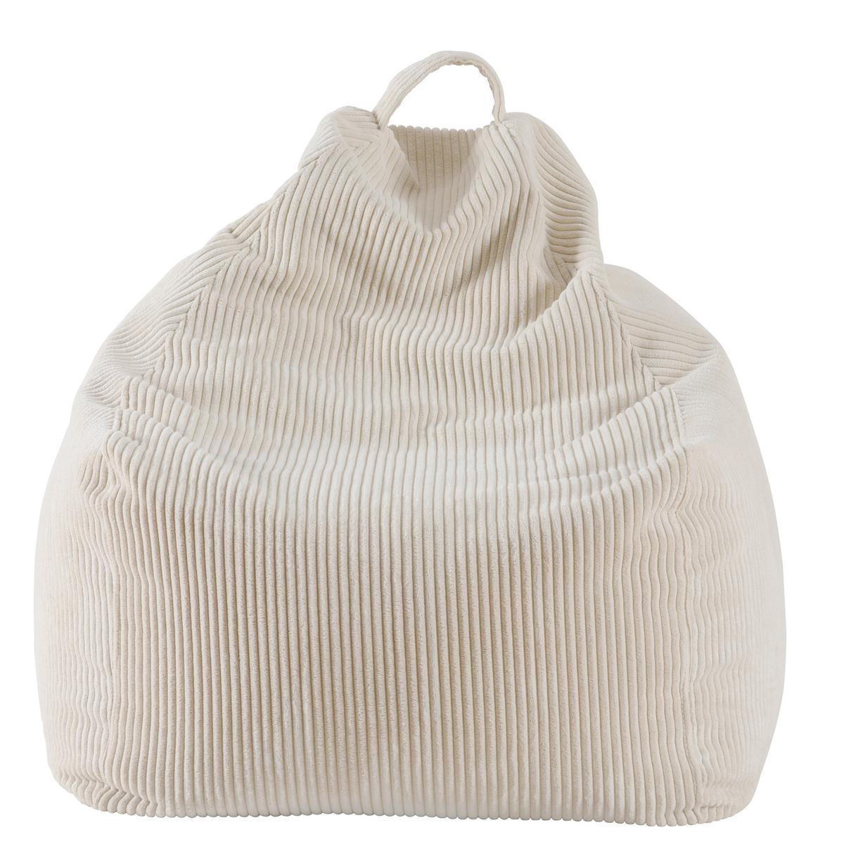 Sitzsack Beige B: 80cm - Beige, Trend, Textil (80/85/80cm) - Livetastic