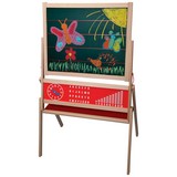Schultafel mit Ablage - Rot/Braun, MODERN, Holz (67/119/40cm)