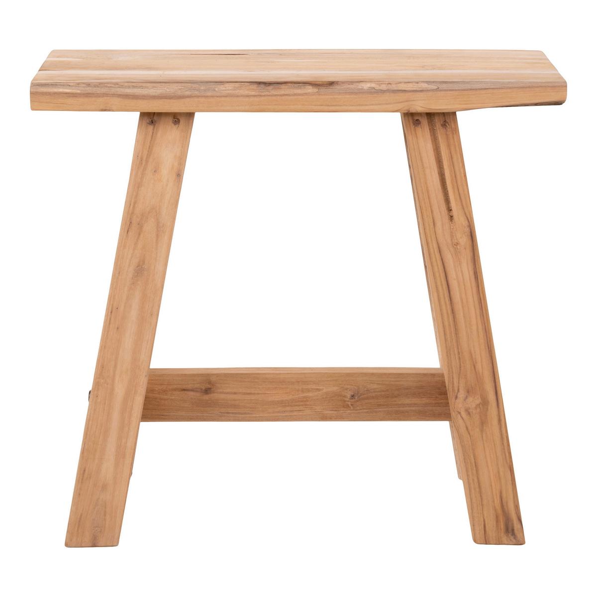 Hocker Barcelona Teakfarben B: 50cm - Teakfarben, Basics, Holz (50/45/25cm) - MID.YOU