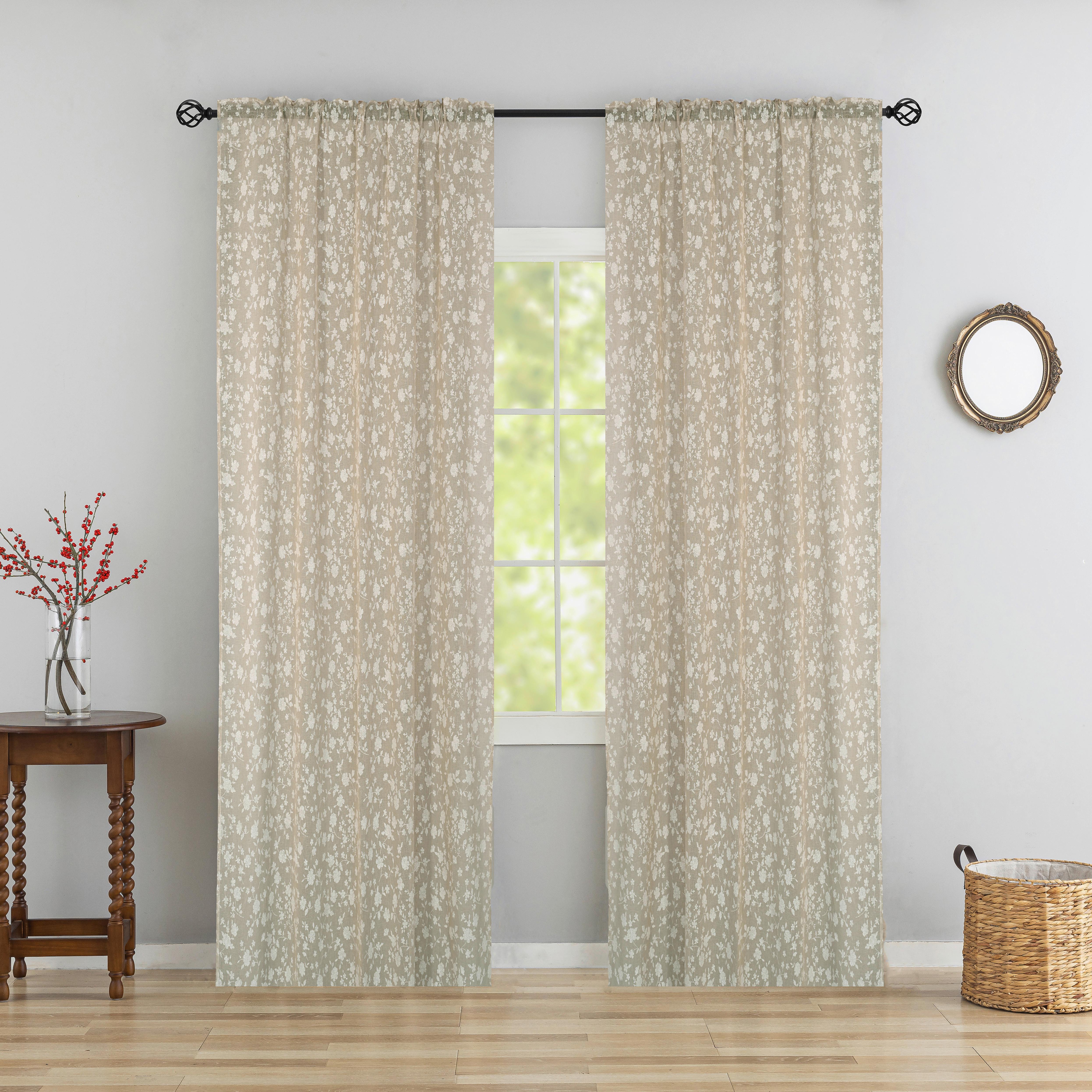 Fertigvorhang Irina - Beige, ROMANTIK / LANDHAUS, Textil (140/245cm) - James Wood