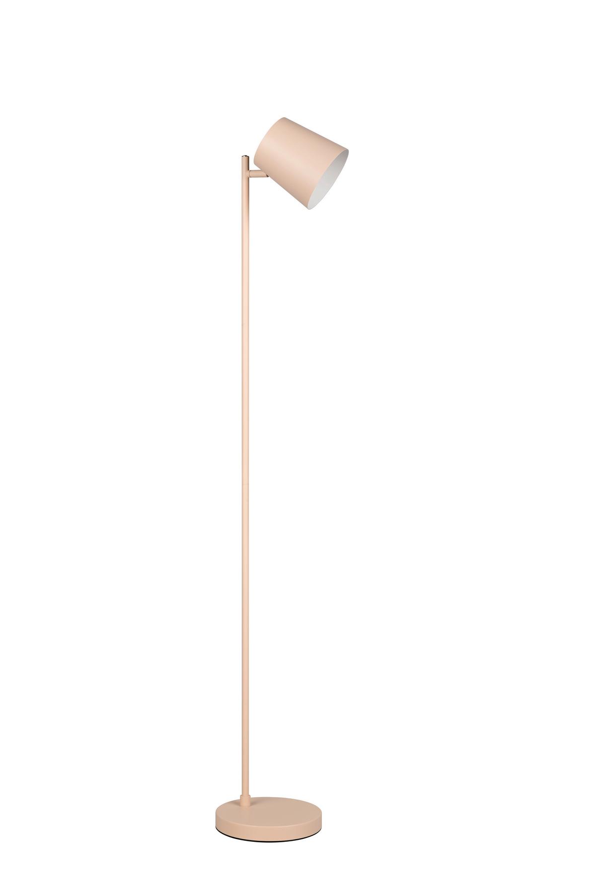 Akku-Stehleuchte Blake Weiß Sandfarben D: 20 cm - Sandfarben/Weiß, KONVENTIONELL, Metall (20/125cm)