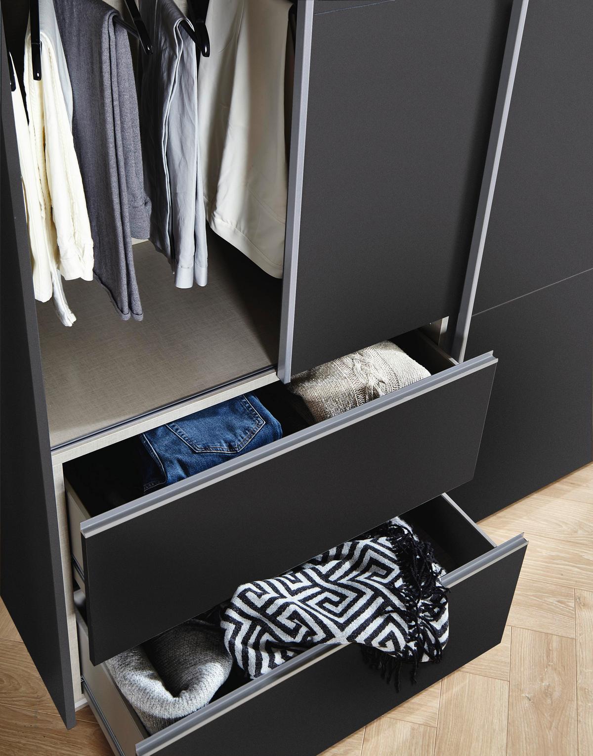Schwebetürenschrank Stoke Grau B: 175 Cm - Grau, MODERN, Holzwerkstoff (175/210/59cm) - Rauch Möbel