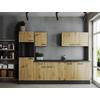 Küchenleerblock Oliver Artisan Eiche B: 280 Cm - Eiche Artisan/Grau, Design, Holzwerkstoff (280cm) - Respekta