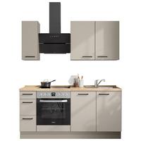 Küchenleerblock Easytouch High-Line, H1 Links - Sandfarben/Eichefarben, MODERN, Holzwerkstoff (180cm) - Nobilia