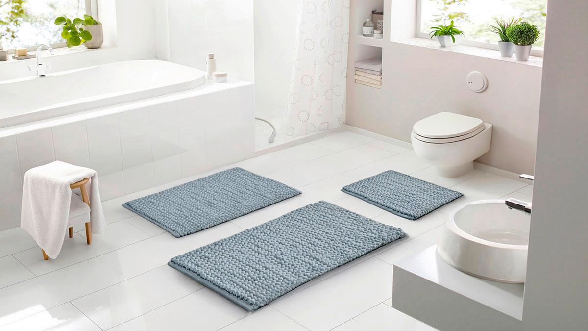 BADEMATTE PUNTO UNO - Grün, Basics, Textil (60/100cm) - Grund