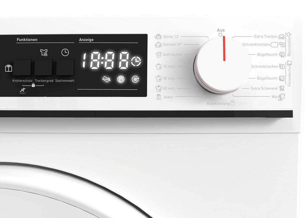 Trockner Kd-Nca7s7pw91-De - Weiß, Basics, Metall (59.6/84.5/52.3cm) - Sharp