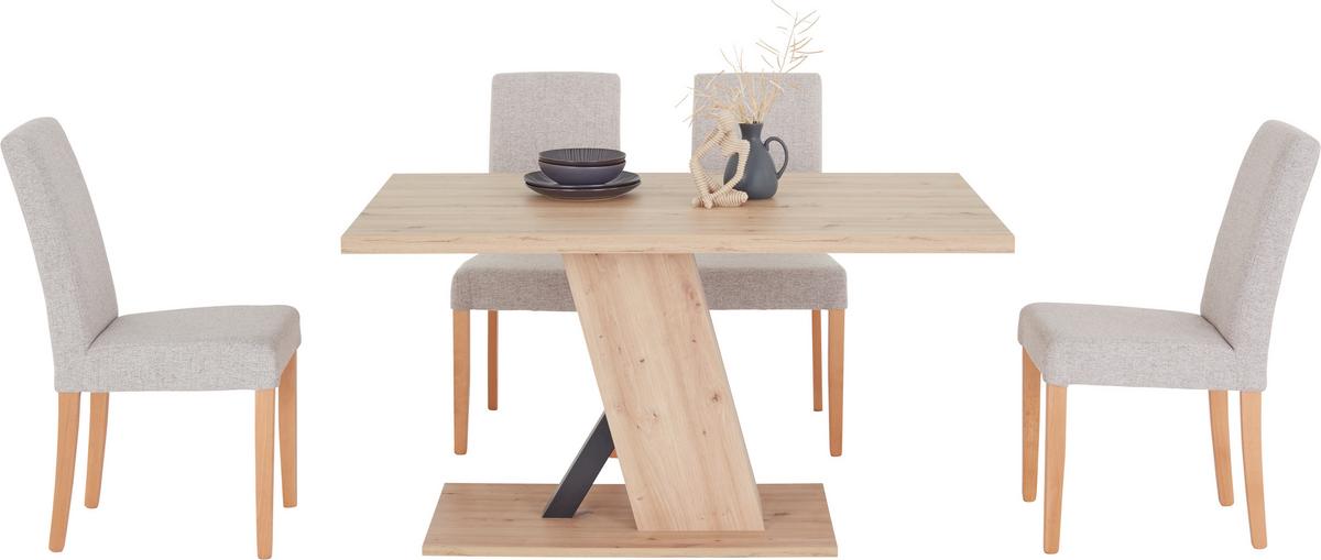 Esstisch Severin 138x90 Cm Eichefarben - Eichefarben, MODERN, Holzwerkstoff (138/76/90cm)