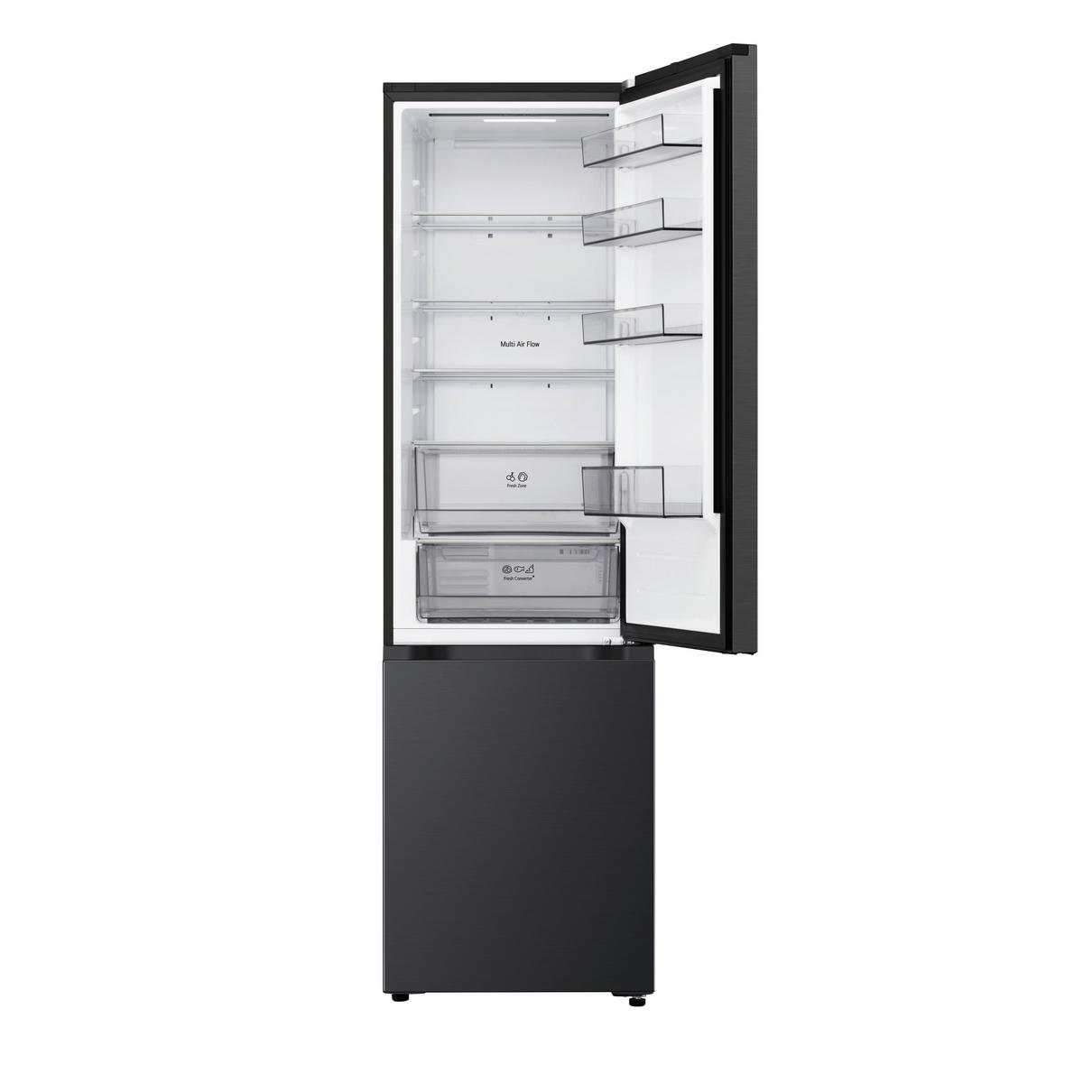 Kühl-Gefrier-Kombination GBBSJ 2CCEP, gesamt Vol. ca 375 L - Schwarz, Basics, Metall (59,7/203/67,4cm) - LG