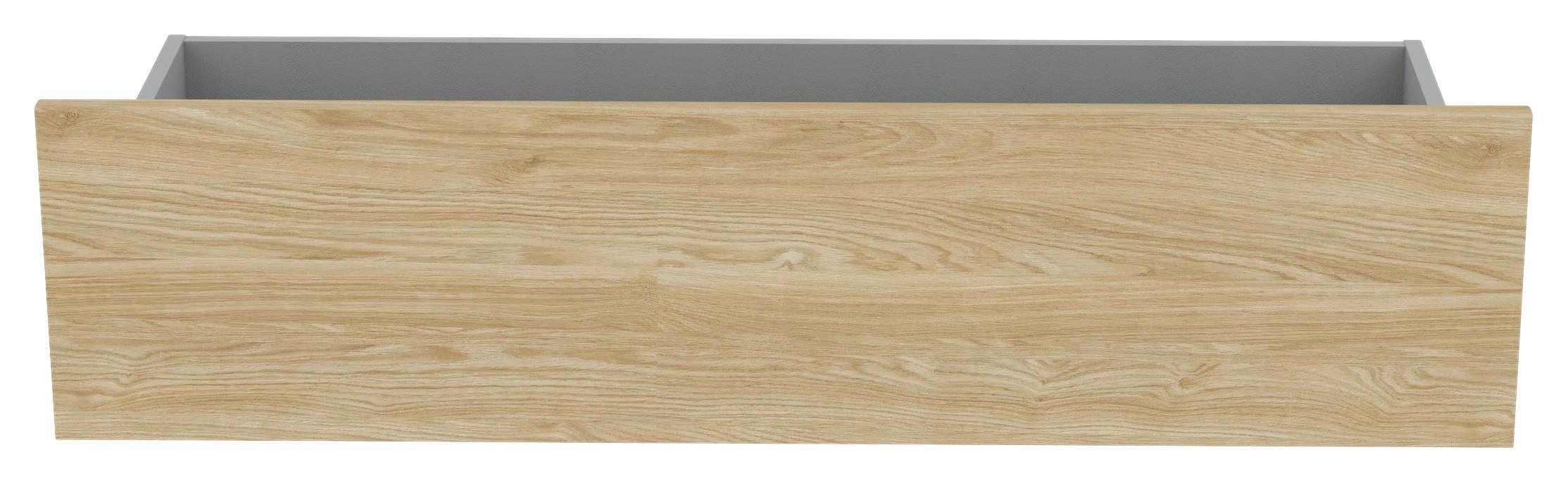 Zásuvka Unit-Elements - barvy dubu, Moderní, kompozitní dřevo (90,9/21,9/36,6cm) - Ondega