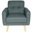 Sessel Mercury - Naturfarben/Grau, MODERN, Holz/Holzwerkstoff (81/88/81cm) - Ombra Sessel Mercury - Naturfarben/Grau, MODERN, Holz/Holzwerkstoff (81/88/81cm) - Ombra