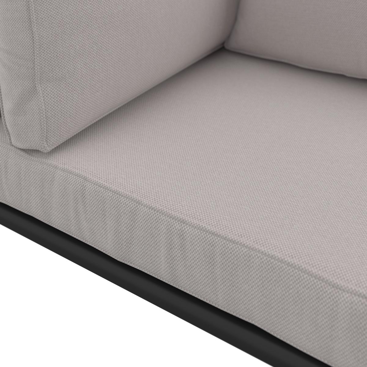 TERASOVÁ SEDACIA SÚPRAVA ENJA - čierna/sivá, Modern, kov/textil (104/60/70cm) - Bessagi Garden
