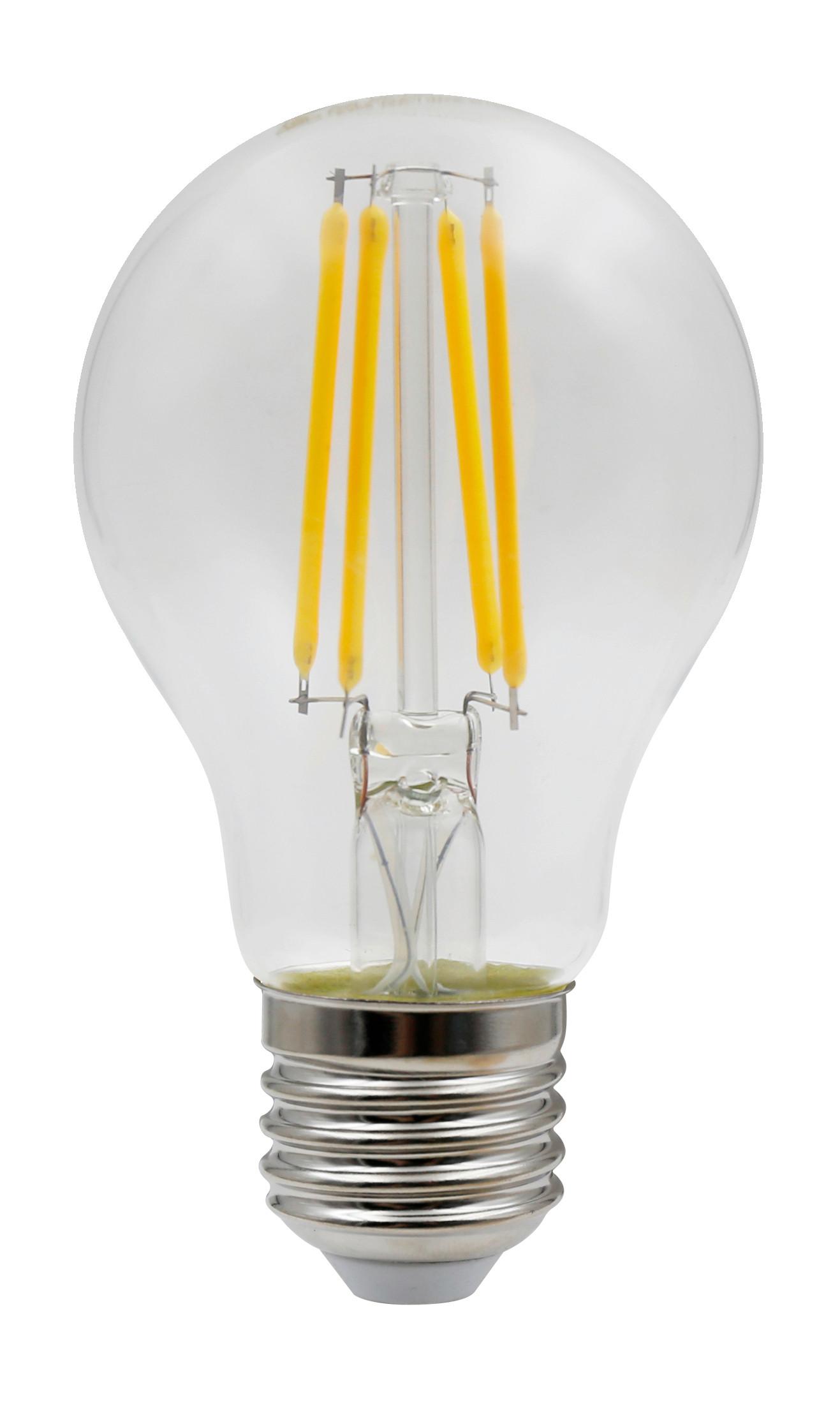 LED žárovka E27, 4W, 230V - čiré, sklo (6/10,6cm)