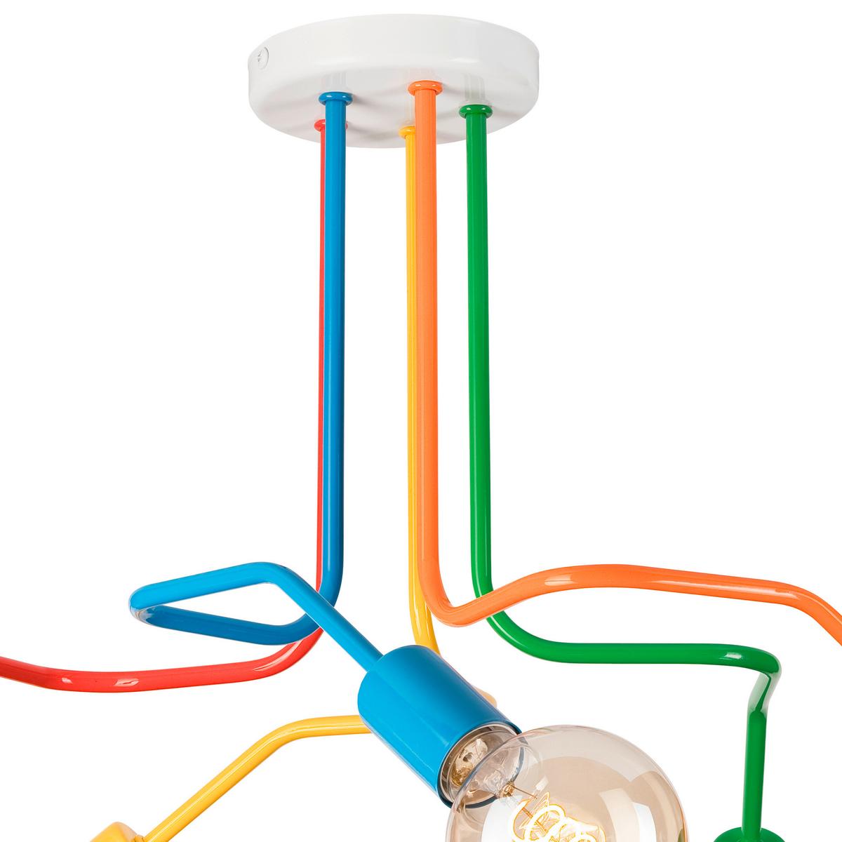 Pendelleuchte Domino Multicolor B: 59 cm - Multicolor, Design, Metall (40/59/59cm)