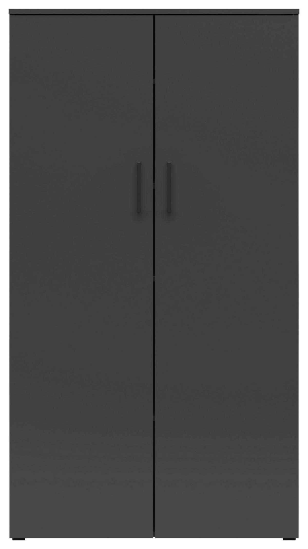 Szekrény Multistauraum - grafitszürke, Modern, faalapú anyag (80/147/40cm) - Carryhome
