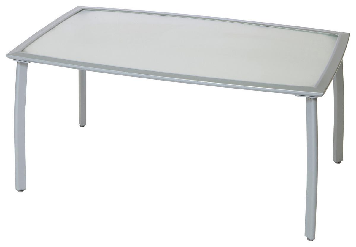 Gartenset Carrara - Silberfarben/Schwarz, MODERN, Textil/Metall - Gardenson