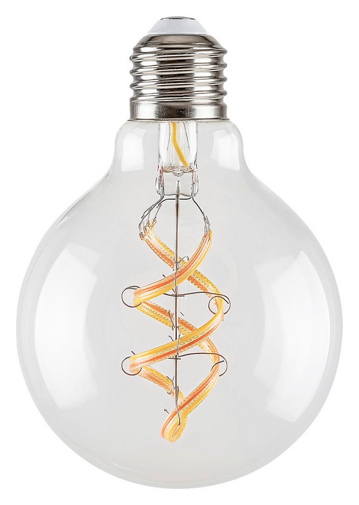 Led Izzó Fil.smart 1989 - Basics, üveg/fém (9.5/13/9.5cm) - Rabalux