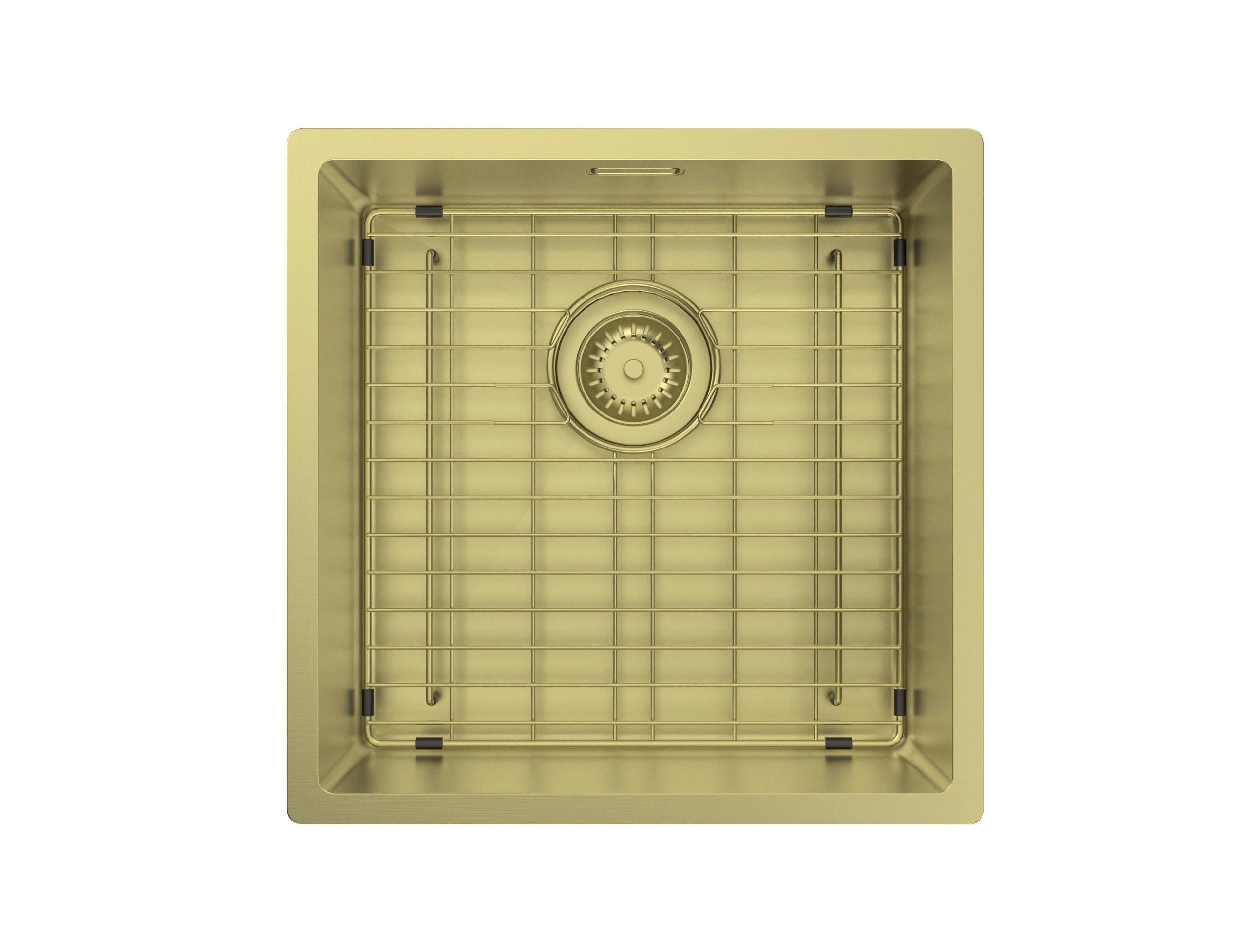 SPÜLE ARIA - Goldfarben, Design, Metall (44/44cm) - Schütte