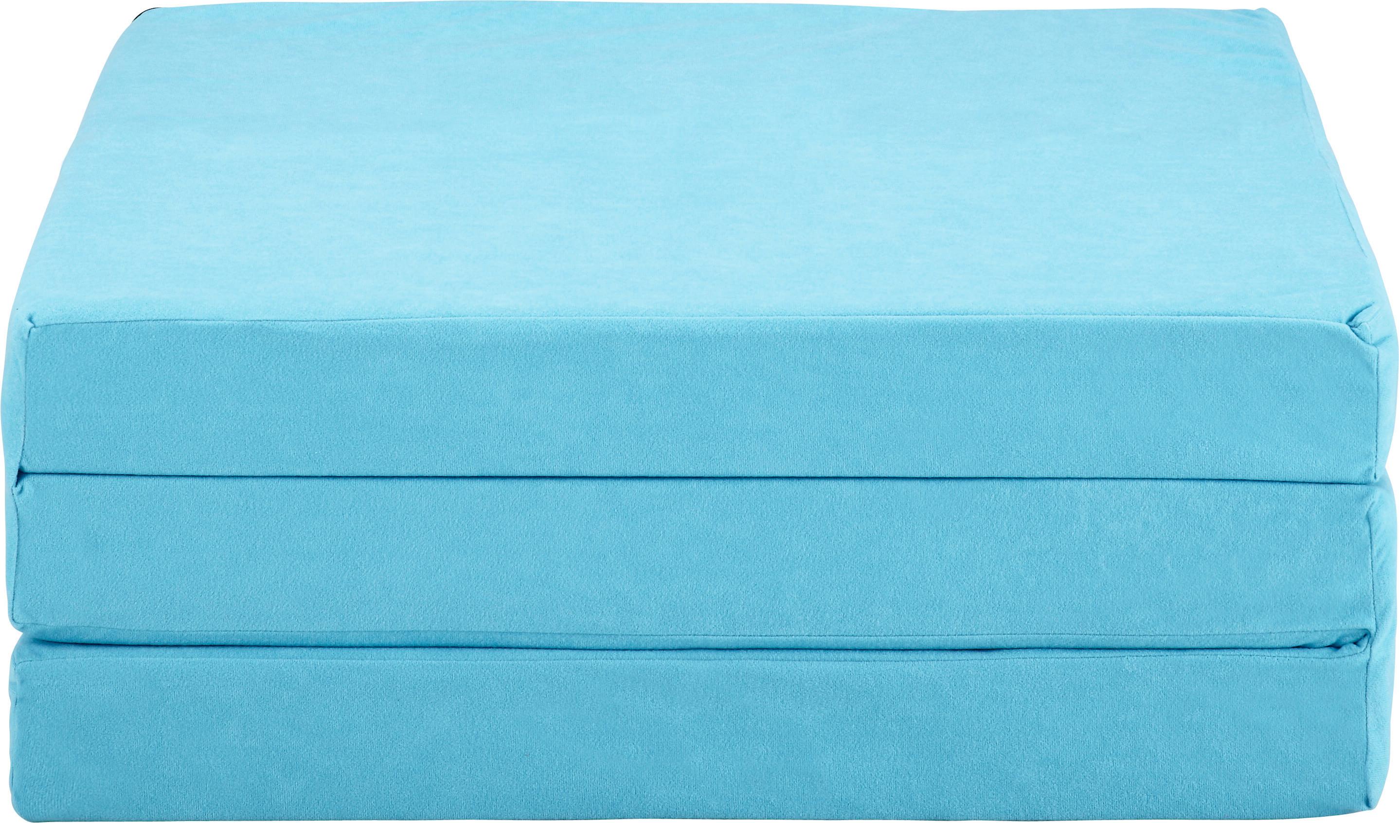 Faltmatratze Basic 189x65 cm H2 H: 8 cm - Hellblau, KONVENTIONELL, Textil (189/65/8cm)