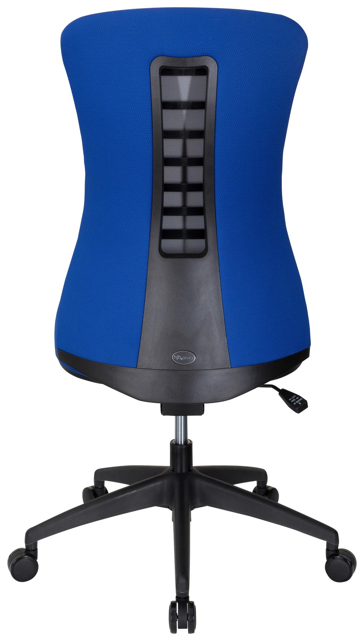 Drehstuhl Office Xt Höhenverstellba Blau Bis 120kg - Blau/Schwarz, MODERN, Kunststoff/Textil (54/116/65cm) - MID.YOU