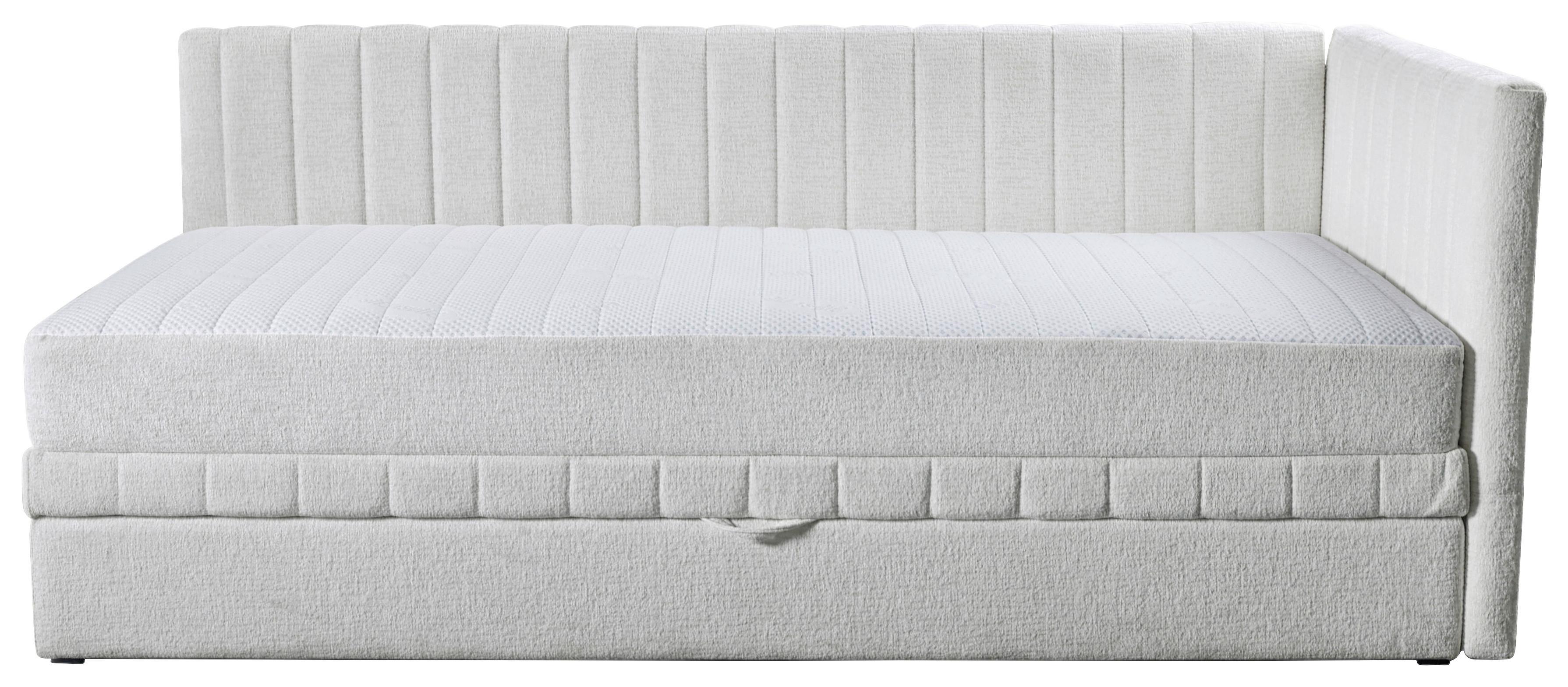 Schlafsofa Roma - Creme/Schwarz, Design, Textil (212/83/99cm) - MID.YOU