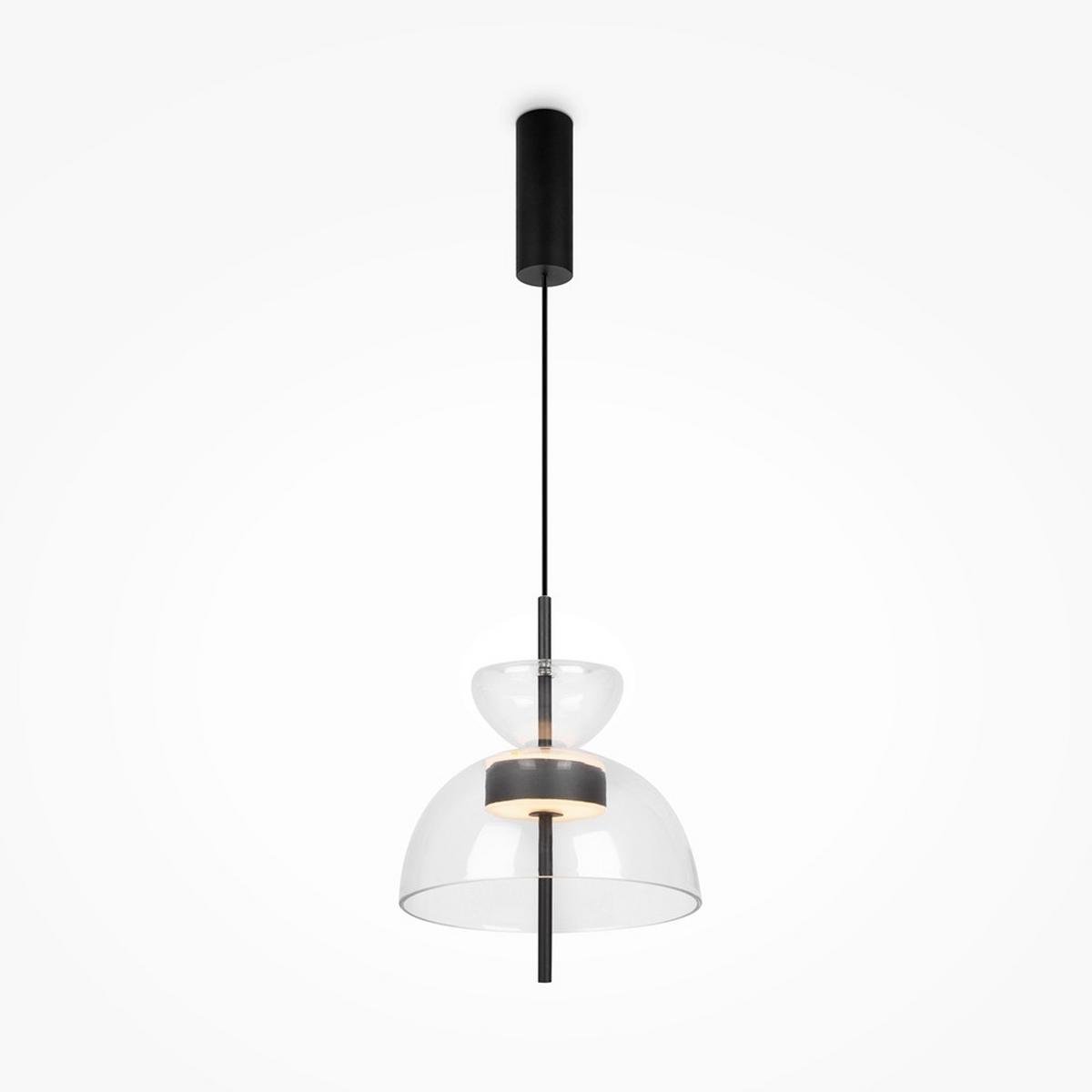 Pendelleuchte Bangkok - Schwarz, Design, Glas/Metall (25/58cm) - MAYTONI