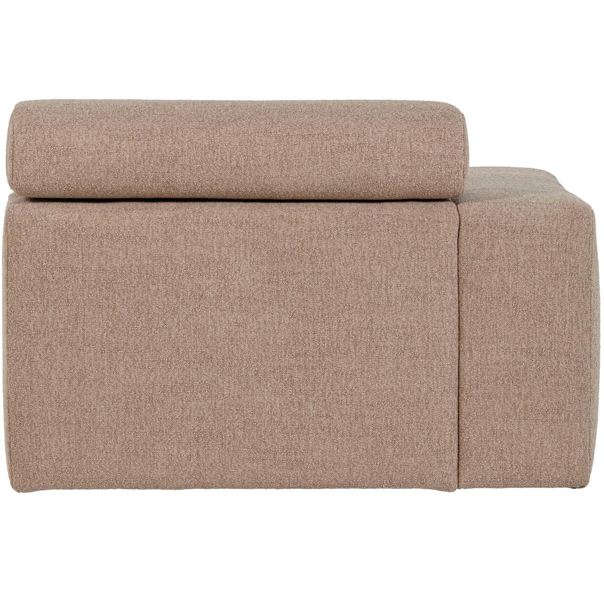 Sofaelement Novi Taupe B: 109cm - Taupe, Design, Textil (109/86/113cm) - Livetastic