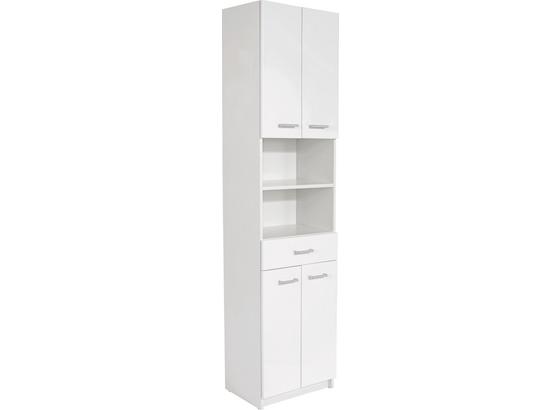 Vysoká Skříň Fiola - bílá, Konvenční, dřevěný materiál (50/192/33,5cm) Vysoká Skříň Fiola - bílá, Konvenční, dřevěný materiál (50/192/33,5cm)