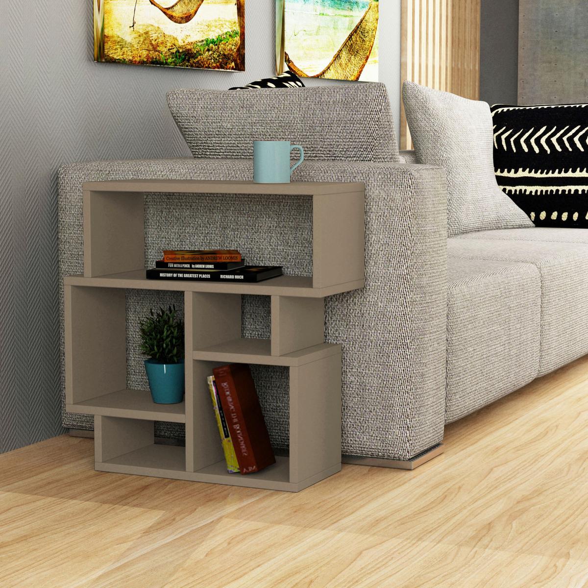 Beistelltisch Karma Beistelltisch - Beige, Design, Holzwerkstoff (59/22/61cm) - Livetastic