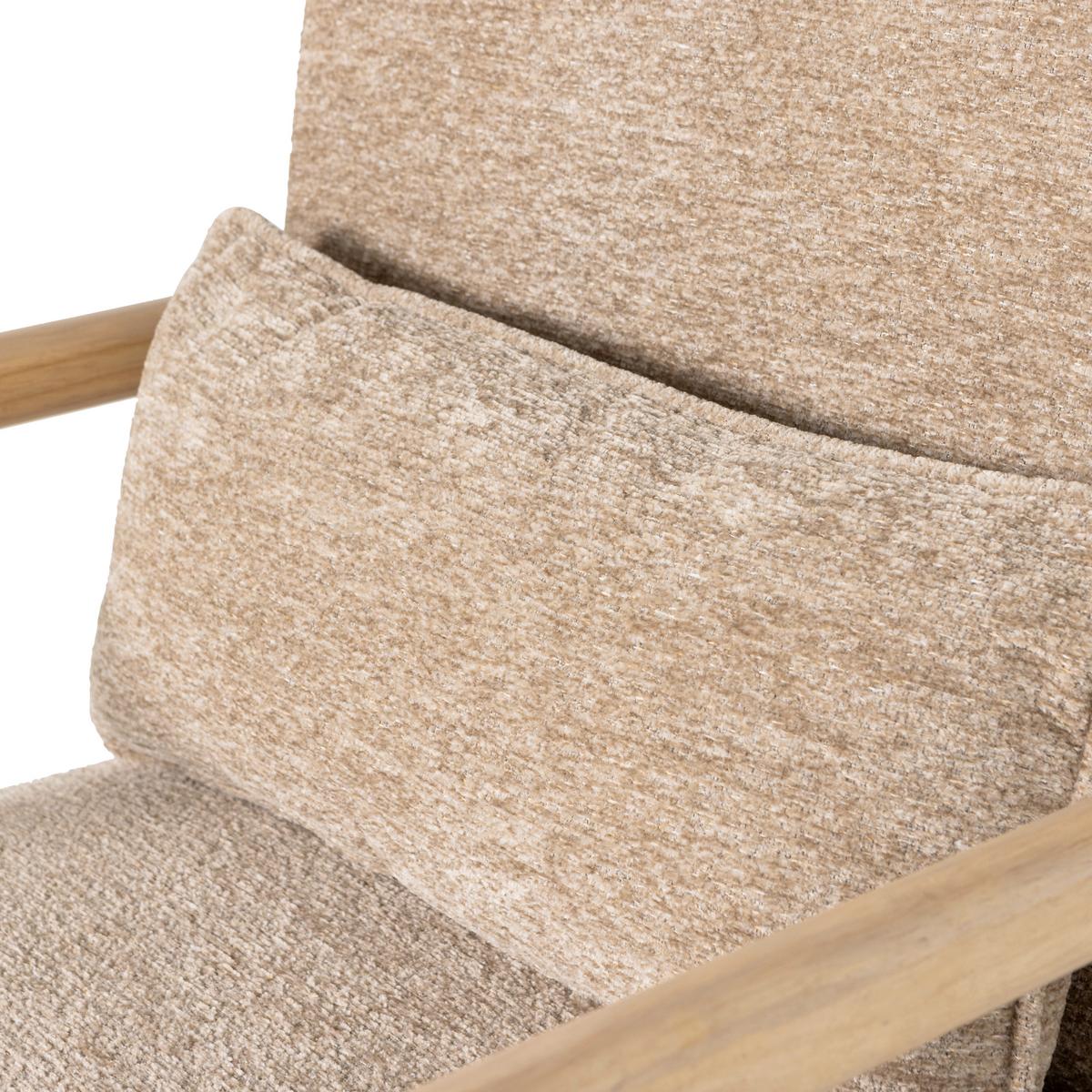 SESSEL Mark Sandfarben B: 67cm - Sandfarben/Naturfarben, MODERN, Holz/Textil (67/75/82cm) - Livetastic