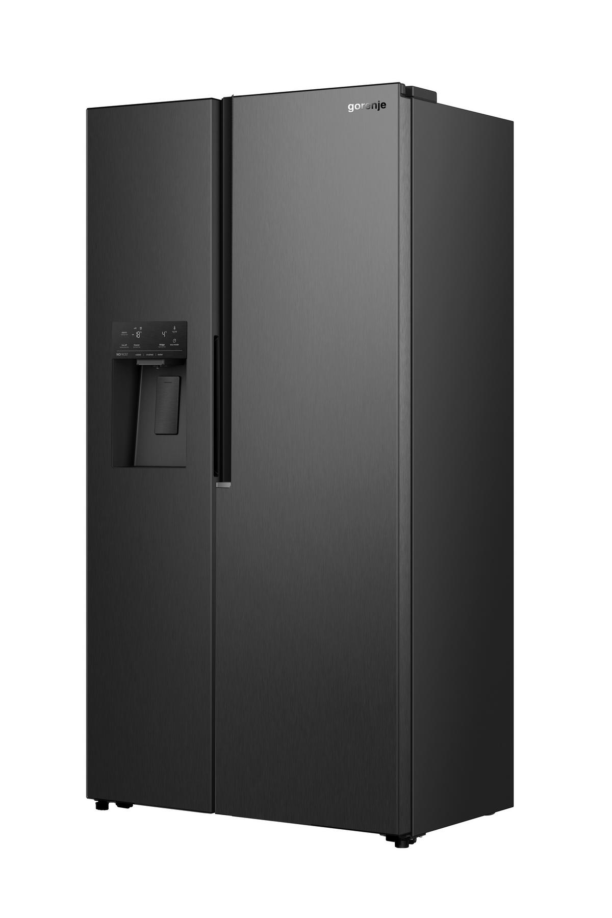 Side-by-Side NRS9E6BX gesamt Volumen ca. 528 L - Schwarz, Basics, Metall (91,1/178,6/61,5cm)