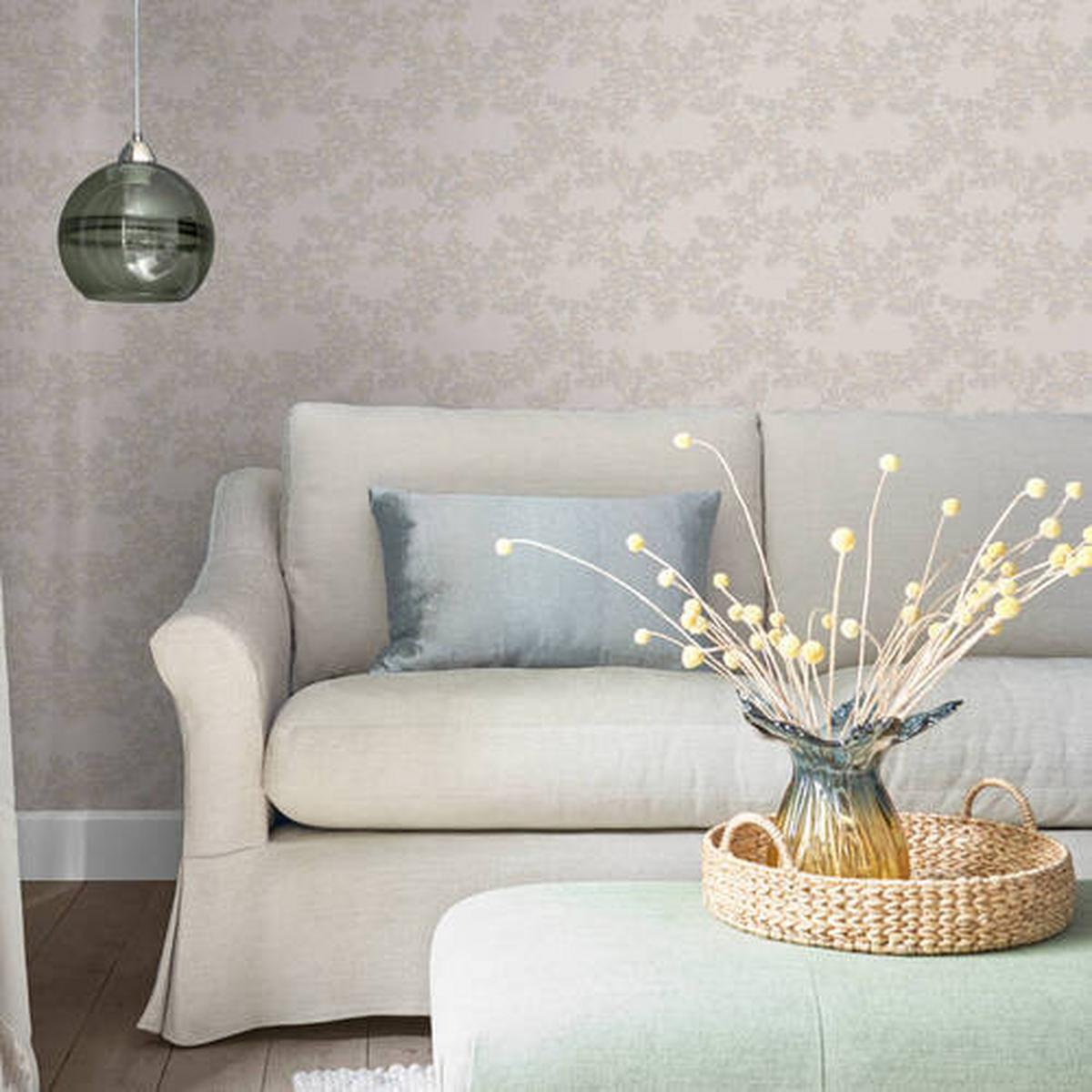 Vliestapete Burnham Dove - Grau, Basics, Papier/Kunststoff (52/1000cm)