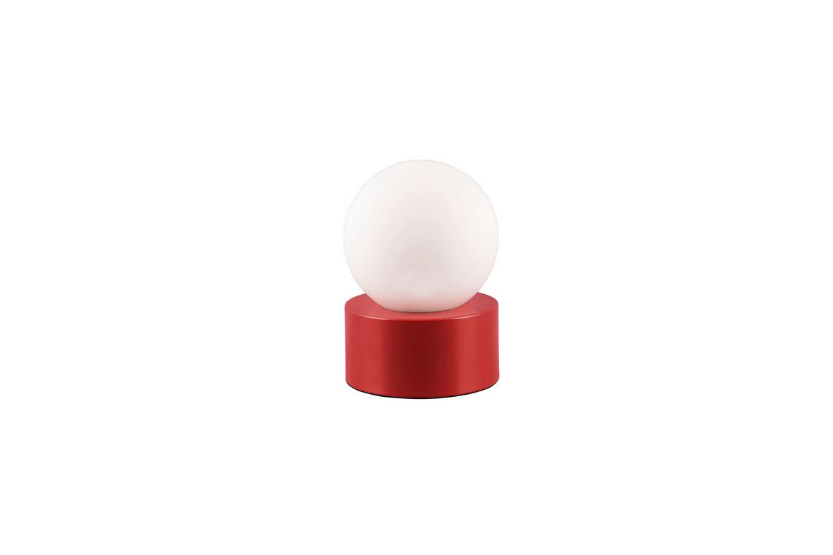 Tischleuchte, Rot R59051010 Countess - Rot/Weiß, Basics, Glas/Metall (12/17cm)