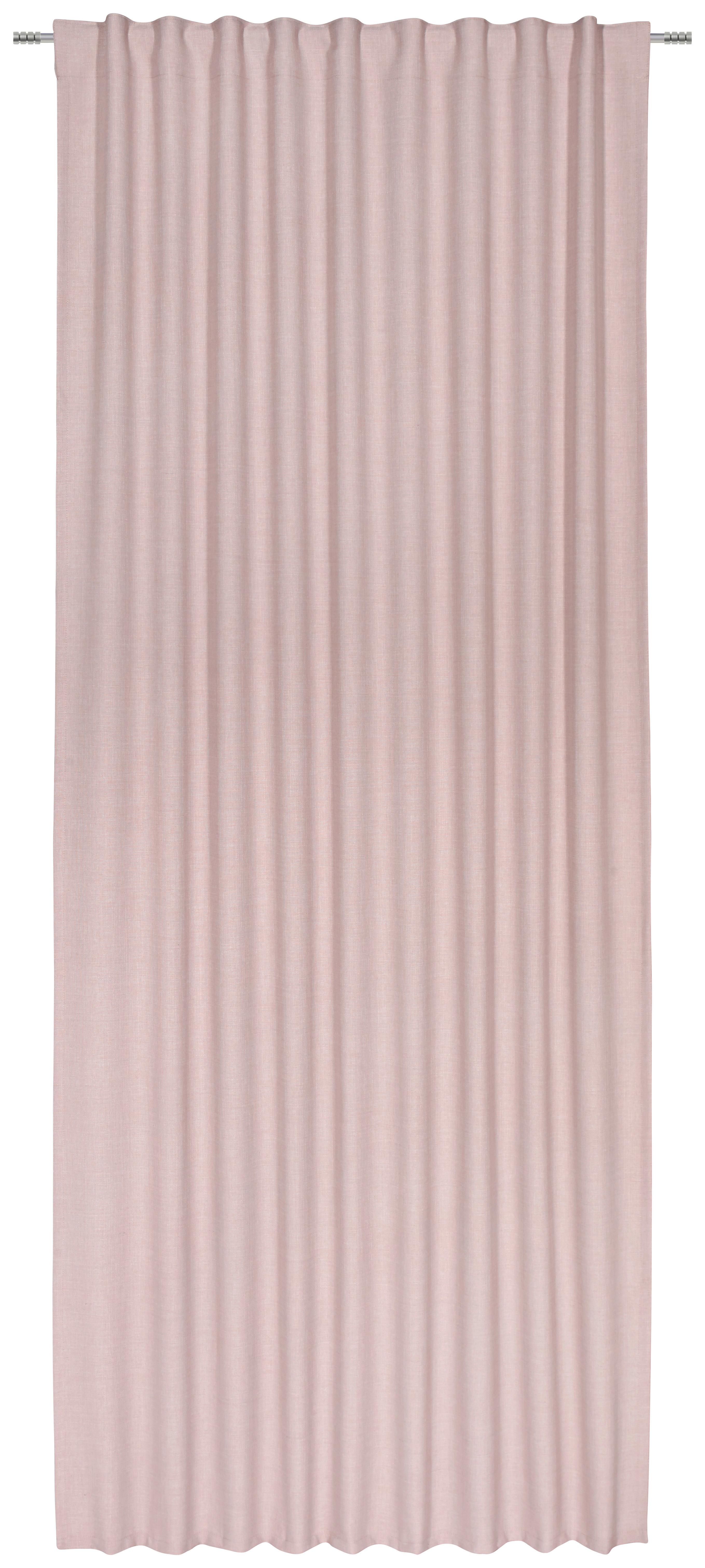 Závěs Leo, 135/255 Cm, Růžová - růžová, textil (135/255cm) - Premium Living