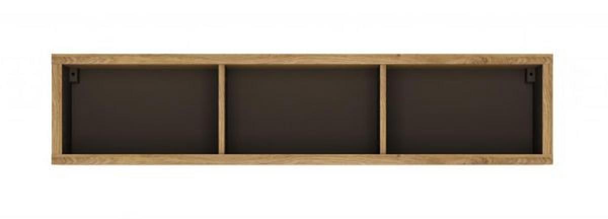 Wandboard Shetland Eichefarben/grau B: 136 Cm - Eichefarben/Grau, MODERN, Holzwerkstoff (136/30/25cm)