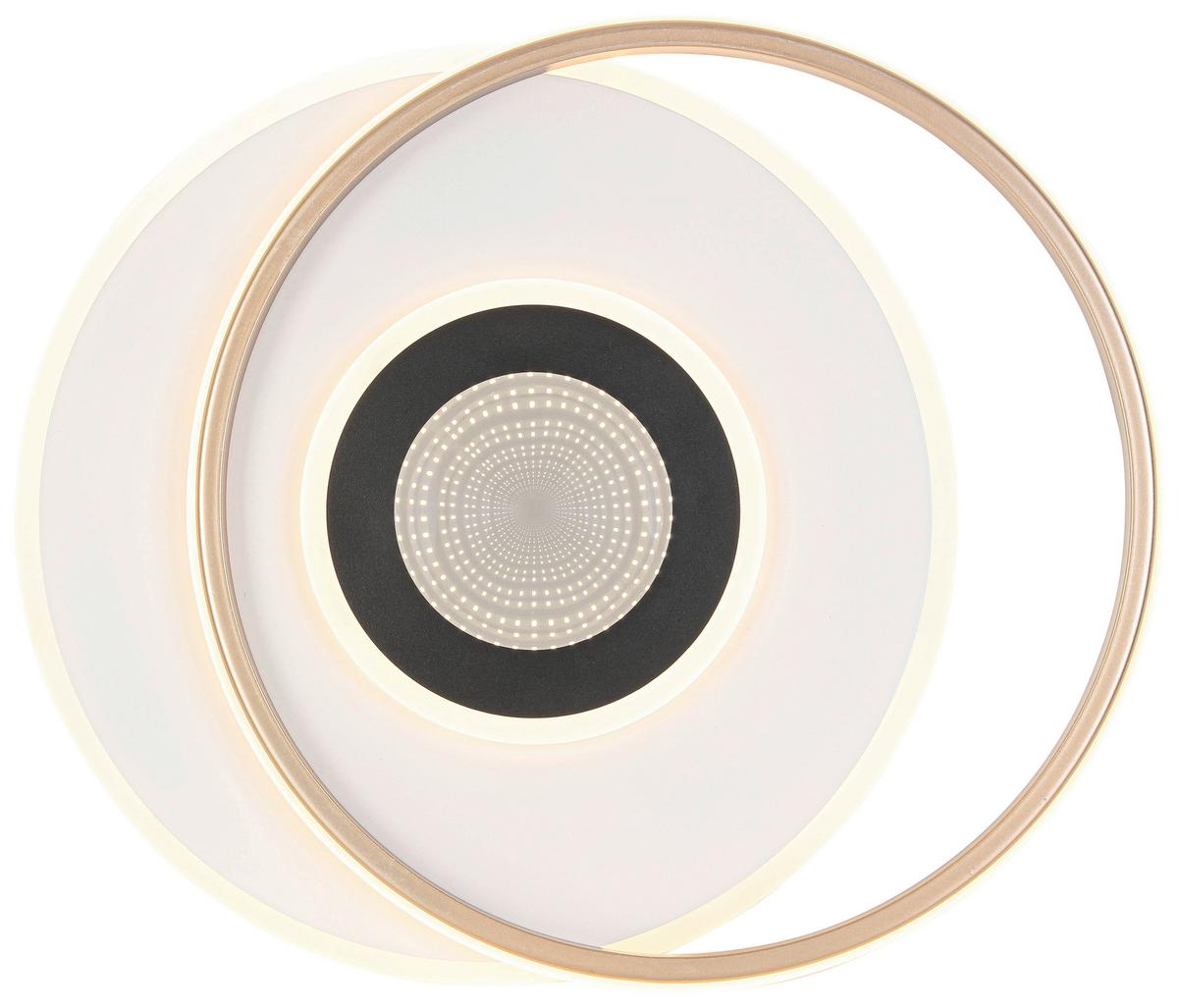 STROPNÍ LED SVÍTIDLO KITKOL - bílá/černá, Moderní, kov/plast (48/40/6cm) - Mömax