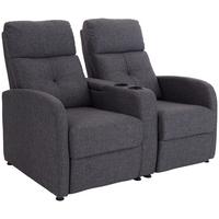 Házimozi Kanapé Cinema - sötétszürke, Modern, textil/fa (131/91/91cm) - Ondega