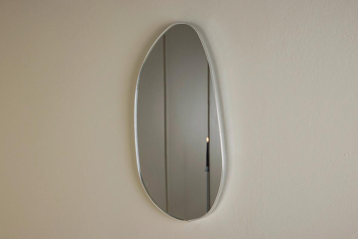 Spiegel Borgholm Silberfarben B: 30 Cm - Silberfarben, MODERN, Glas/Metall (30/55/3cm) - Livetastic