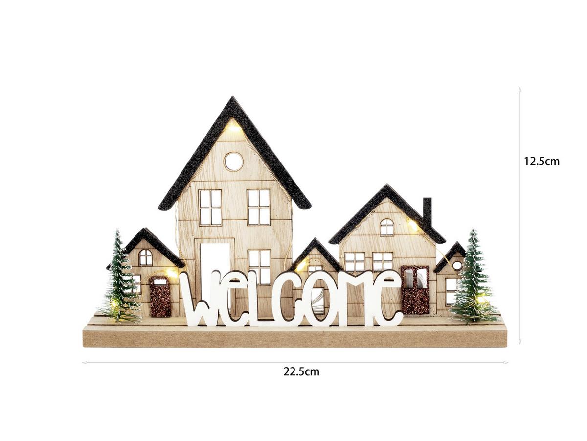 DEKORAČNÍ LED SVÍTIDLO OPL -PAZ- - přírodní barvy, Konvenční, kov/dřevo (22,5/5/12,5cm) - Modern Living