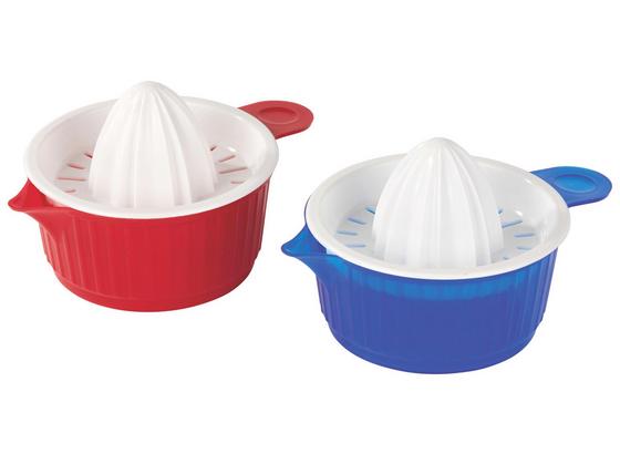 Zitronenpresse 2-teilig - Blau/Rot, KONVENTIONELL, Kunststoff (11/8.3cm) Zitronenpresse 2-teilig - Blau/Rot, KONVENTIONELL, Kunststoff (11/8.3cm)