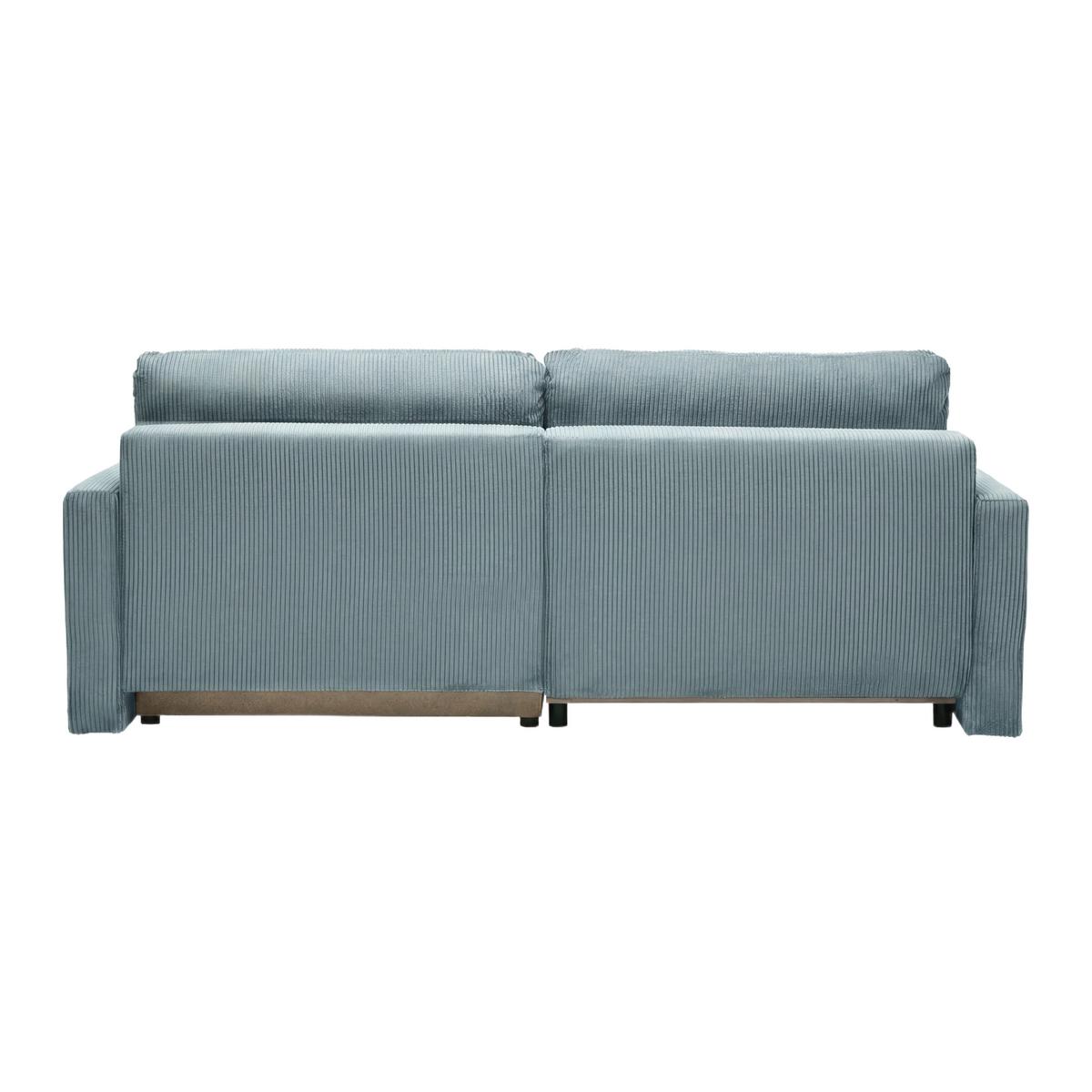 Rohová sedačka DAVE, obojstranná,petrolejový menč. - petrolejová, Modern, textil (227/146cm) - Based
