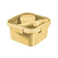 Ételtároló Doboz To Go Lunch Kit - sárga/kék, műanyag (16/16/9cm) - Curver