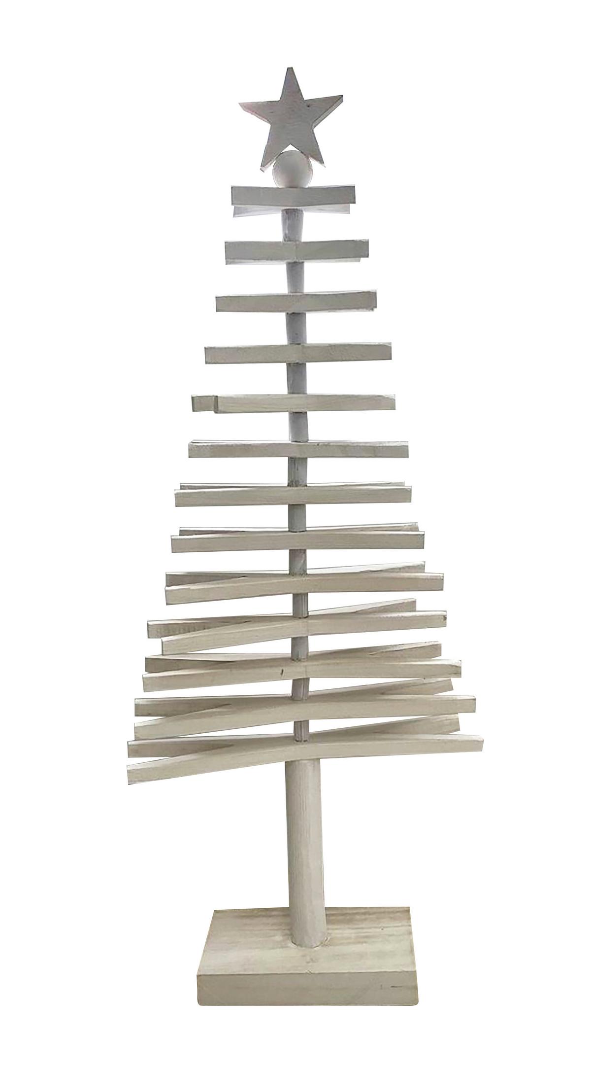 Dekoweihnachtsbaum Stefan - Naturfarben, KONVENTIONELL, Holz (42/14/100cm) - Luca Bessoni