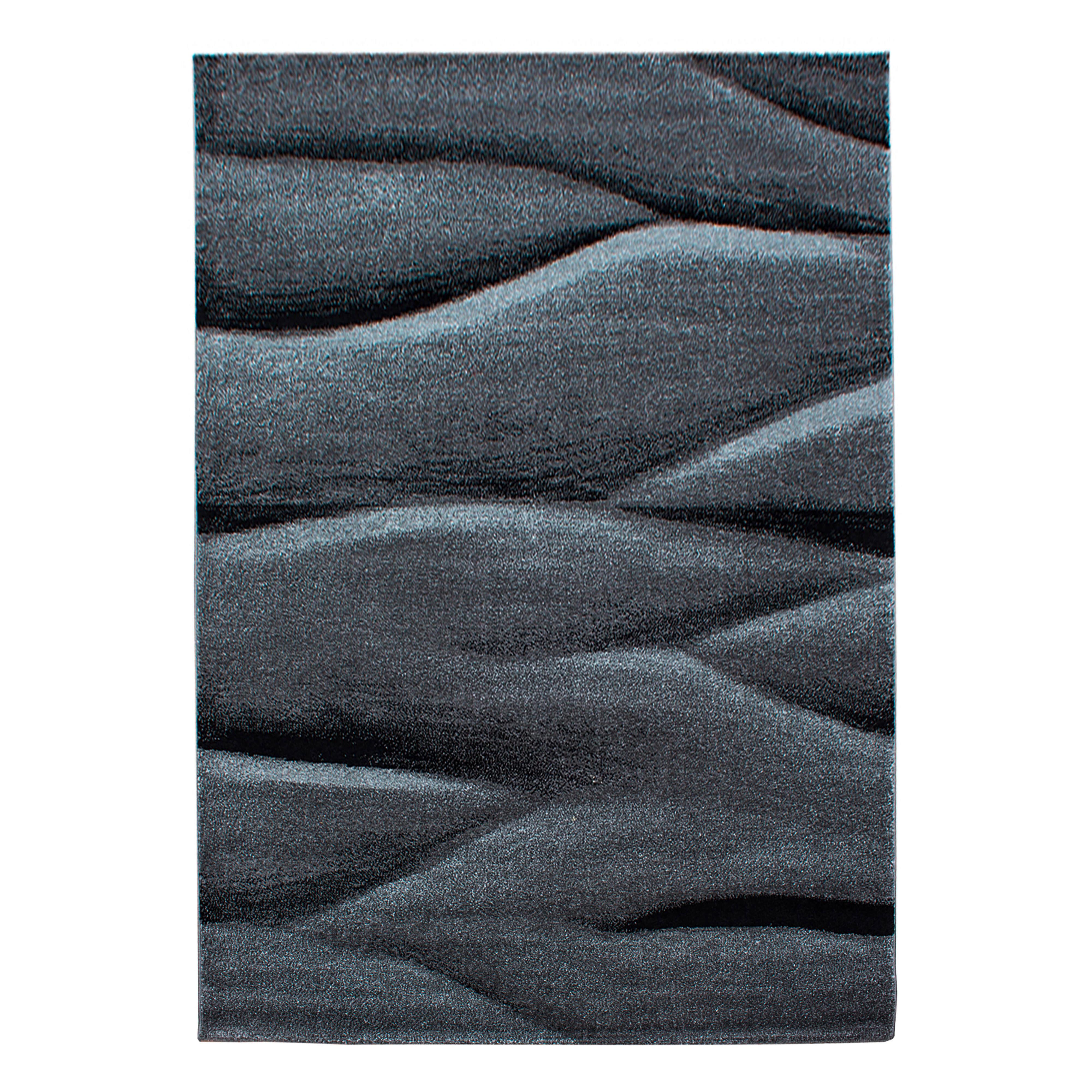 Webteppich Lucca - Schwarz, Trend, Textil (80/250cm) - Novel