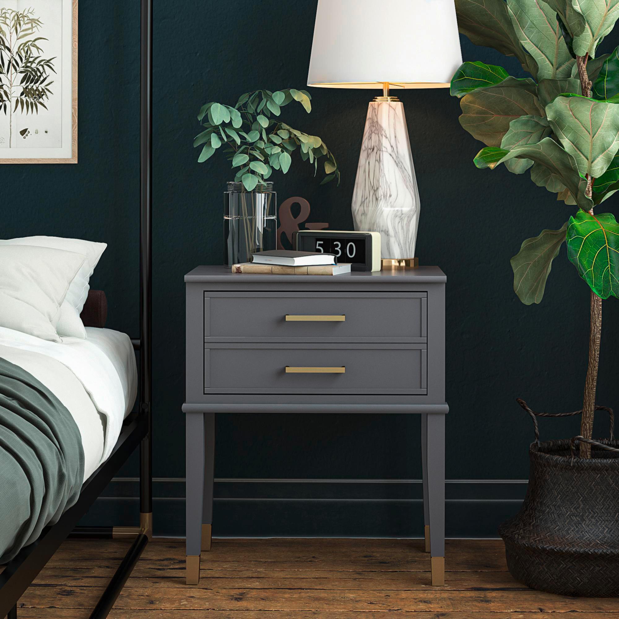Beistelltisch Westerleigh Graphitfarben B: 60 cm - Graphitfarben/Grau, Design, Holzwerkstoff (60/40/72cm) - MID.YOU