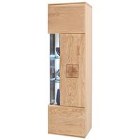 Hängevitrine Bologna B: 45 cm Eichefarben - Eichefarben, Design, Glas/Holz (45/157/38cm) - Livetastic