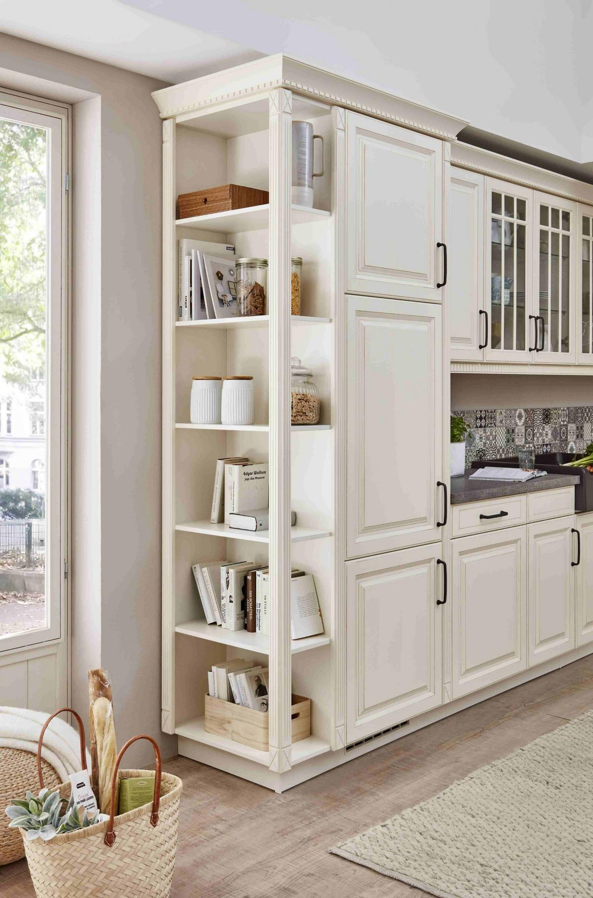 Einbauküche Chicago Frei Planbar Landhausstil - Creme, MODERN, Holzwerkstoff - Vertico