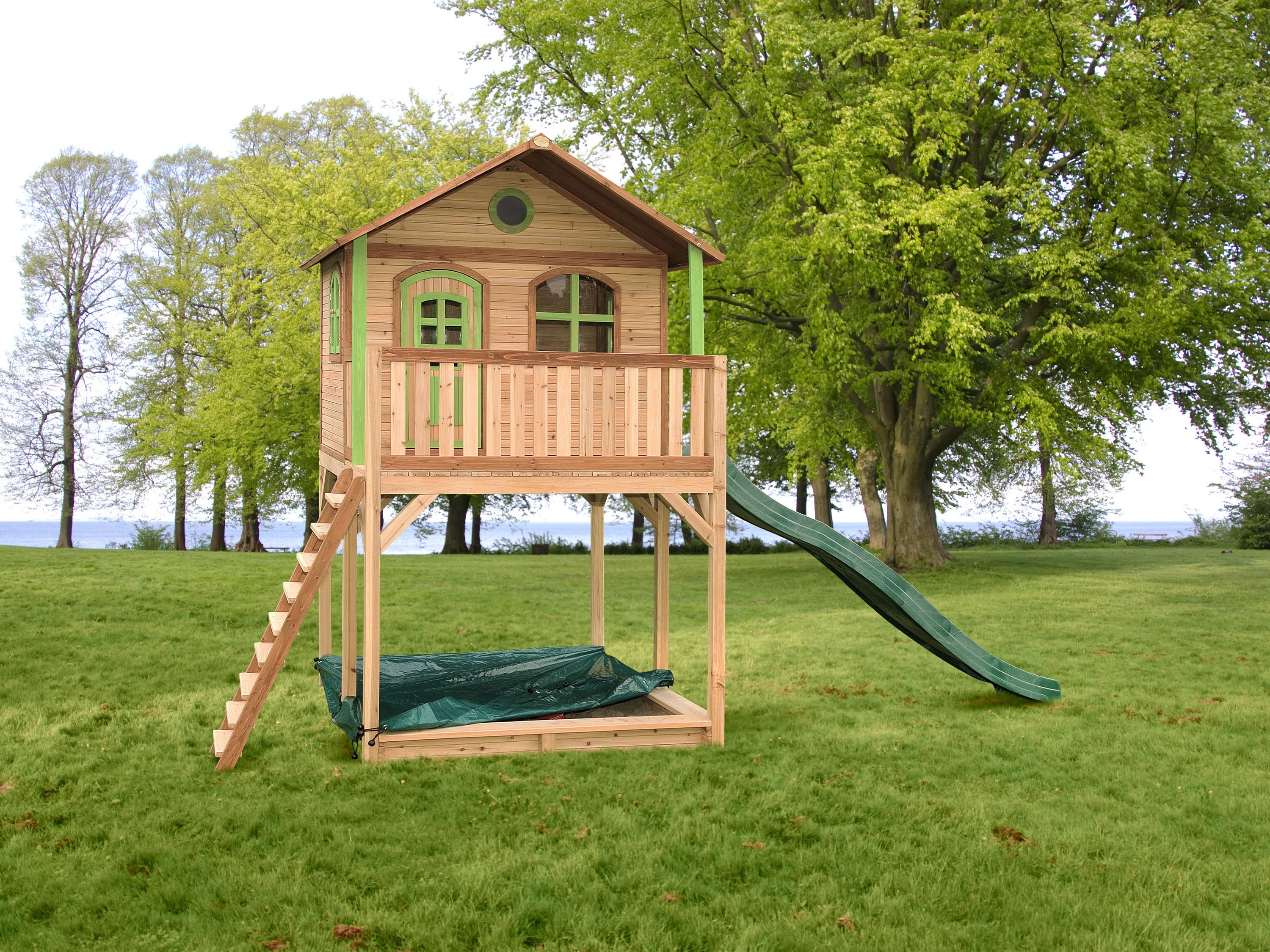 Spielturm A030.071.00 - Braun/Grün, KONVENTIONELL, Holz (480/324/212cm) - Ambia Garden
