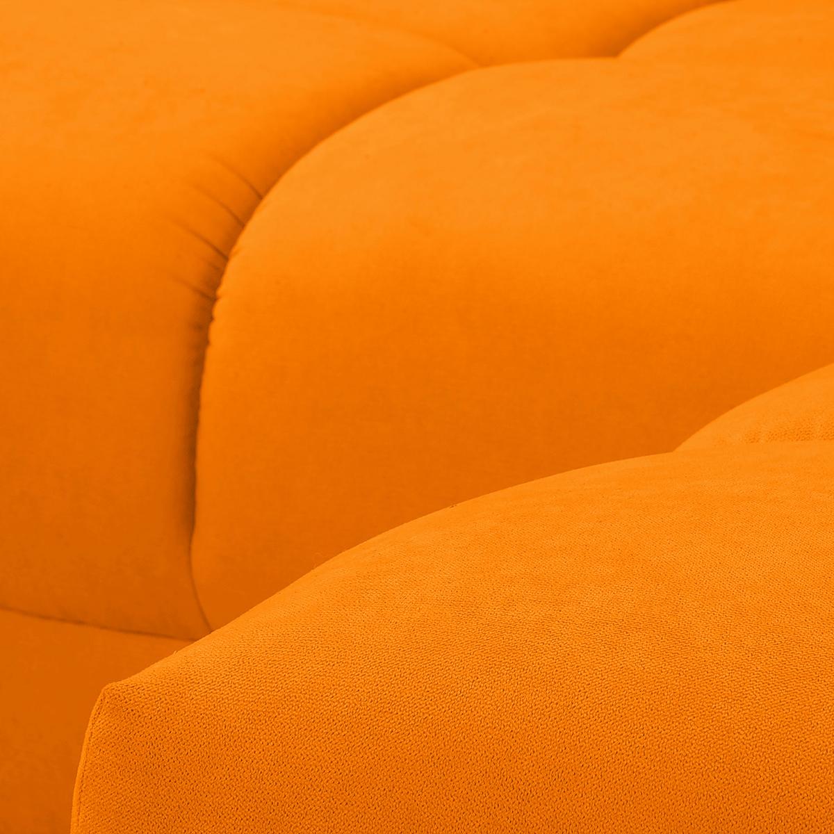 Ecksofa Azzuro Gelb S: 256x175 cm - Gelb/Silberfarben, Design, Textil (256/175cm) - Livetastic