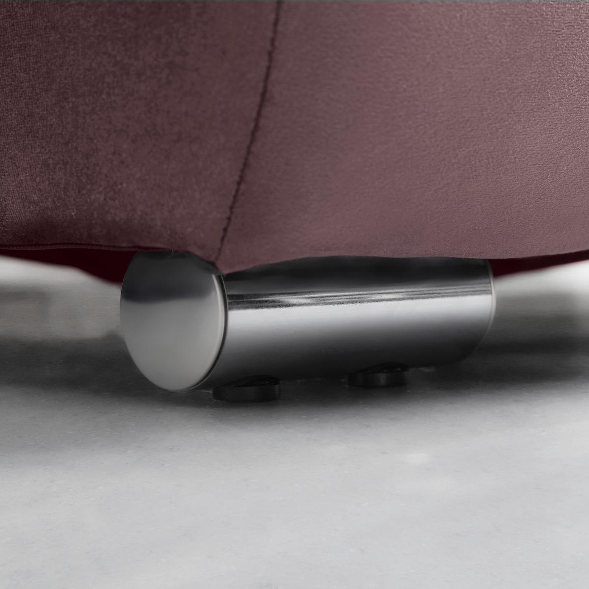 Rohová sedačka ENRICO, oboustranná, šeříková - černá/barvy chromu, Konvenční, kov/textil (303/88/185cm) - Based